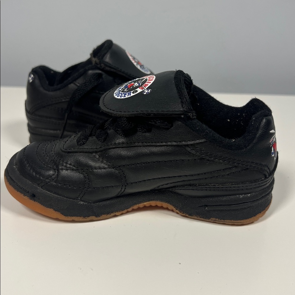 Lil Kickers Indoor Soccer Kids Black Turf Shoes SneakersToddler Boy Size 7 - Picture 7 of 9